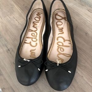 Sam Edelman 8.5 Black Leather Flats
